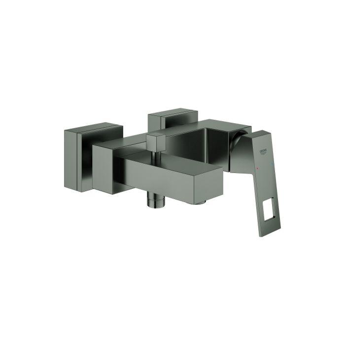 Grohe Eurocube Wannenarmatur 23140AL0 Hard Graphite GebüRstet, Wandmontage