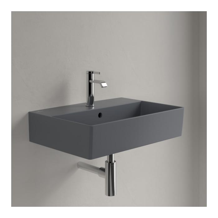 Villeroy & Boch Memento 2.0 Waschtisch 4A2260I4 60 X 42 Cm, Graphite C-Plus, Mit Hahnloch, Mit ÜBerlauf