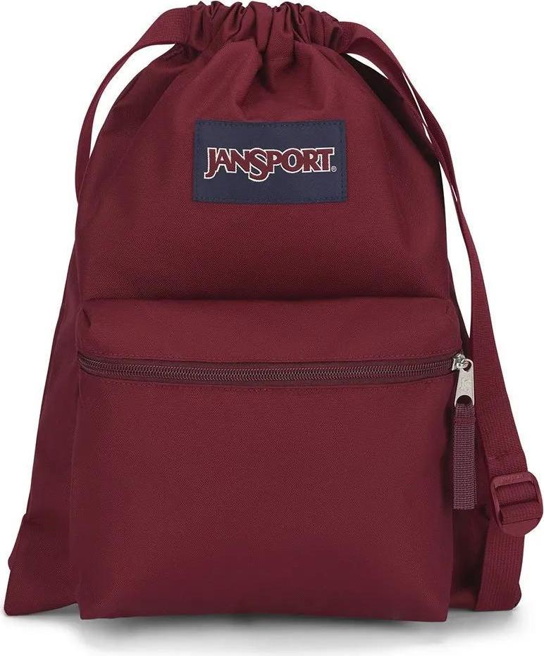 Jansport Zaino Borsa Da Ginnastica Drawsack Backpack 14L Red Rosso Scuro