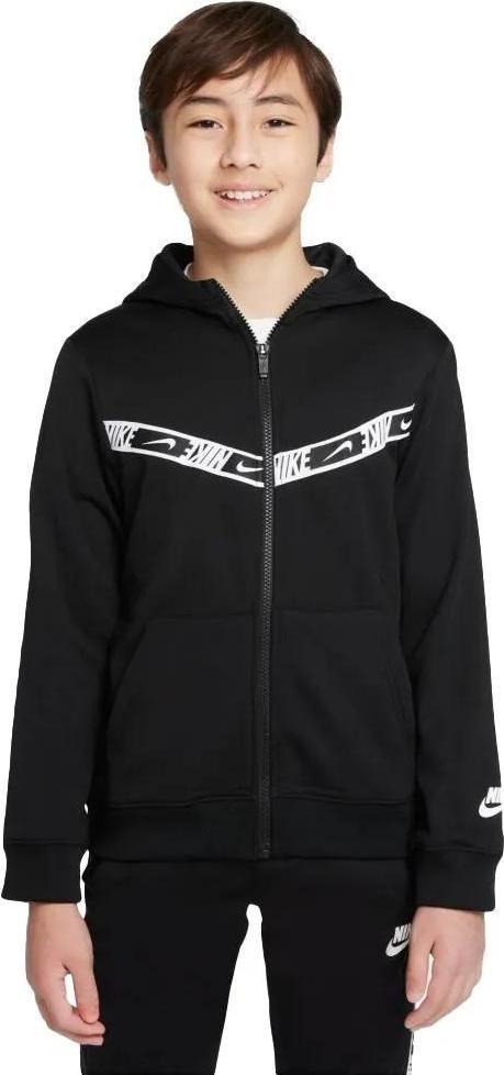 Nike B Nsw Repeat Pk Fz Hoodie Black/Black/White Black/Black/White M