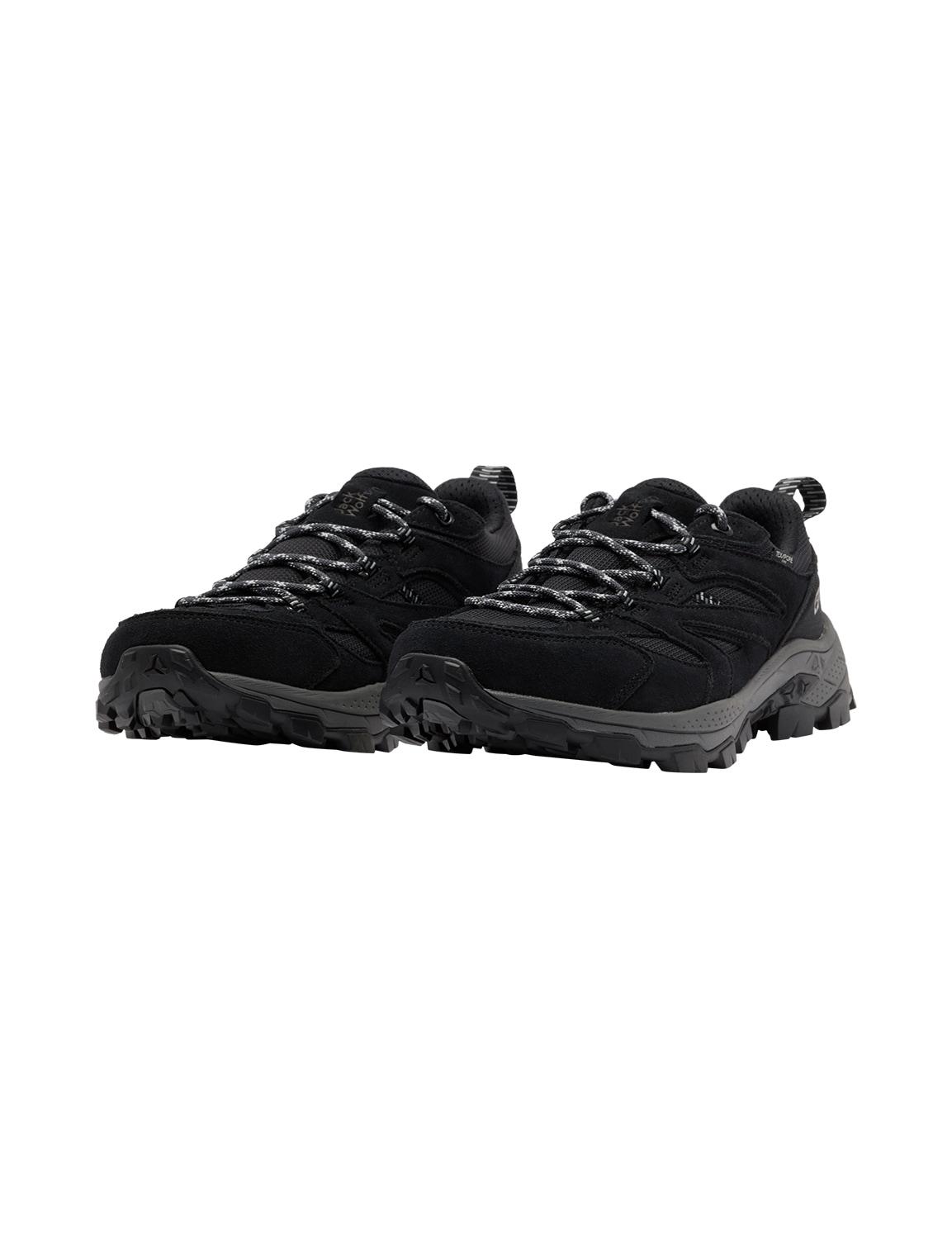 Wanderschuh Jack Wolfskin "Vojo Tour Texapore Low M", Herren, Gr. Uk 11 - Eu 45,5, Normalschaft, Grau (Phantom), Obermaterial: Synthetik. Obermaterial 2: Textilmaterial. Futter: Polyester, Schuhe Wanderschuh
