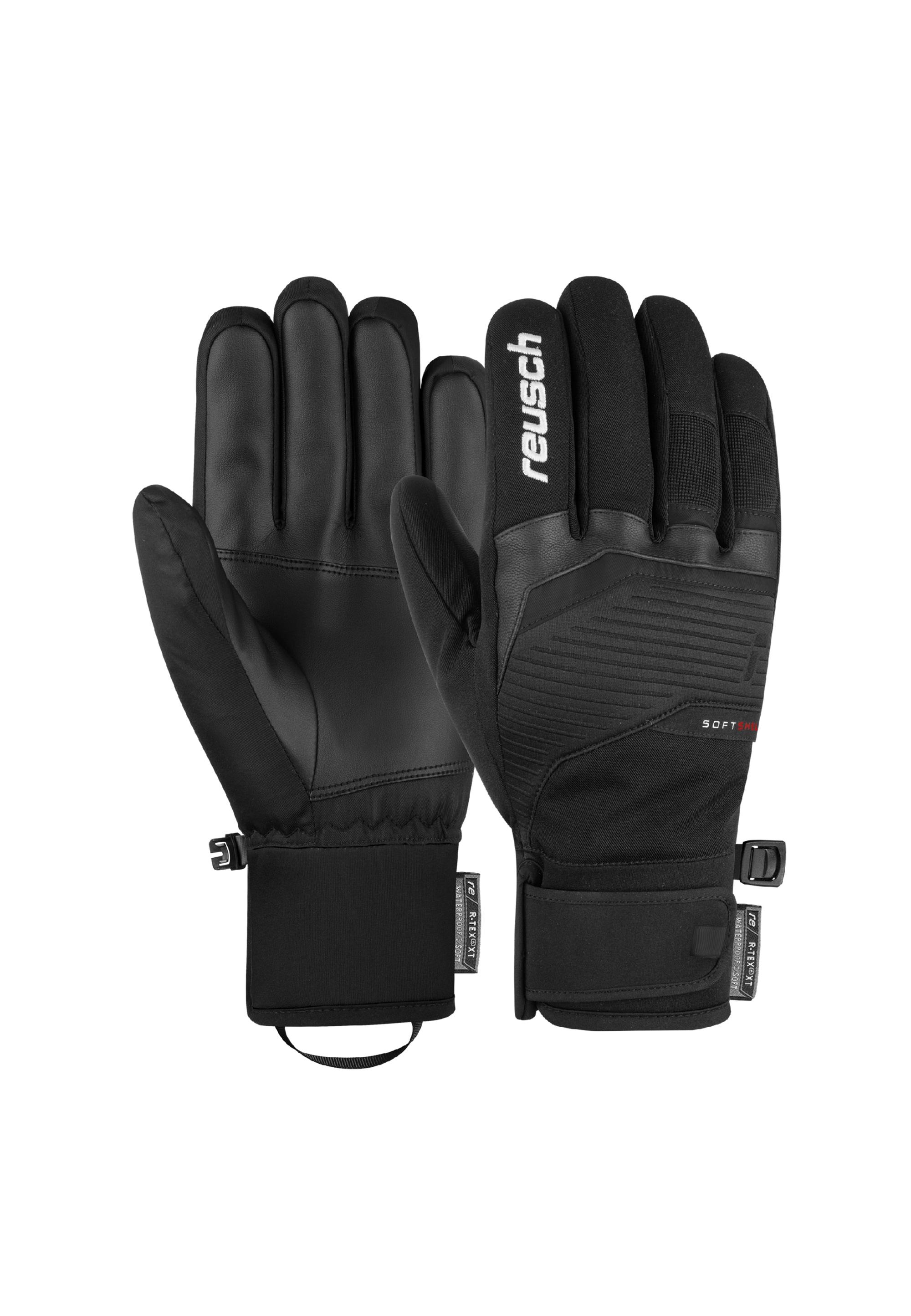 Skihandschuhe Reusch "Venom R-TEX Xt", Damen, Gr. 9.5, Schwarz (Schwarz, Schwarz), 88% Polyester, 10% Polyurethan, 2% Elasthan, Mehrfarbig, Handschuhe, Aus Wasserdichtem Und Atmungsaktivem Material