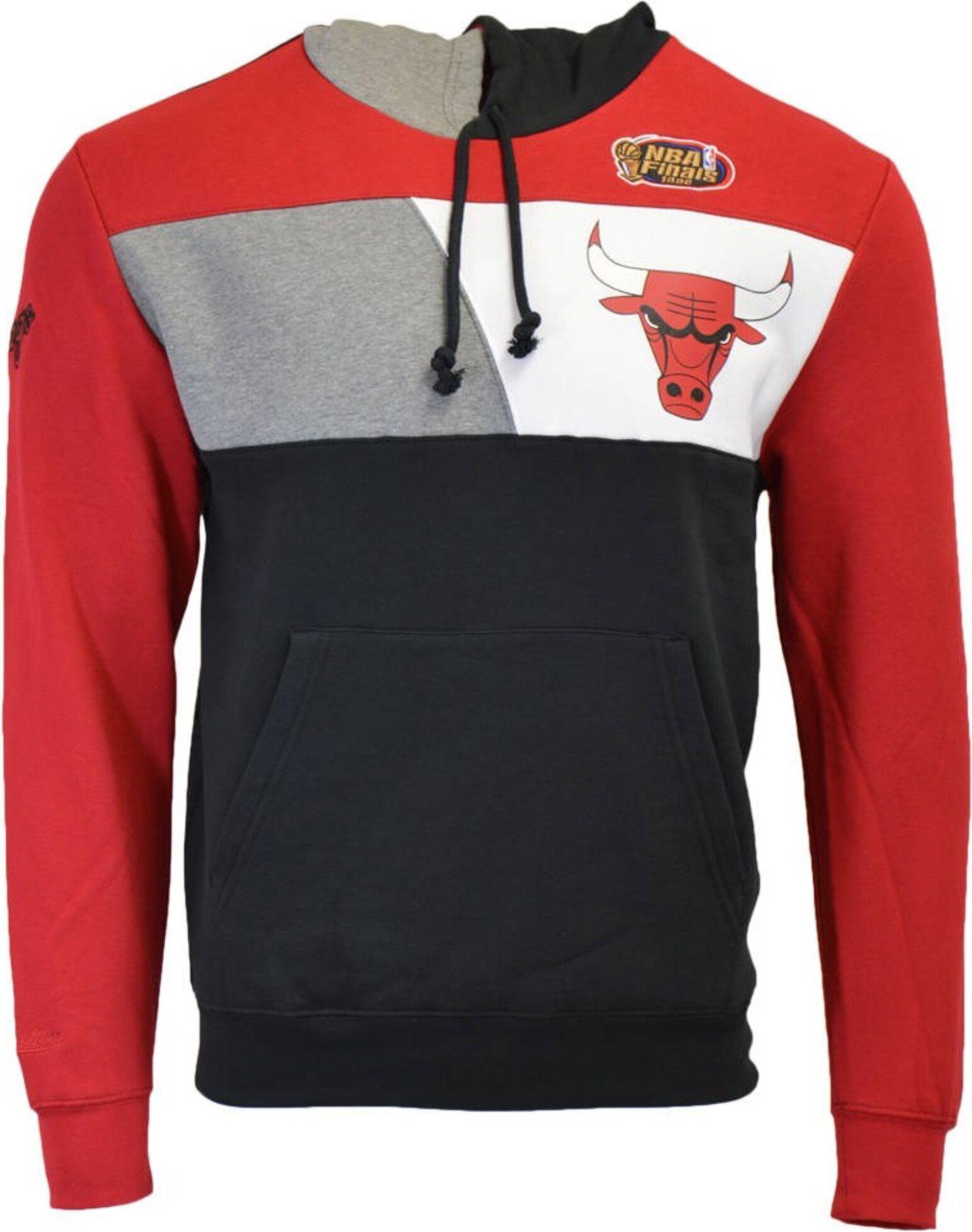 Mitchell & Ness Felpe Nba Chicago Bulls, FPHD1180CBUYYPPPBLCK, Taglia: 188