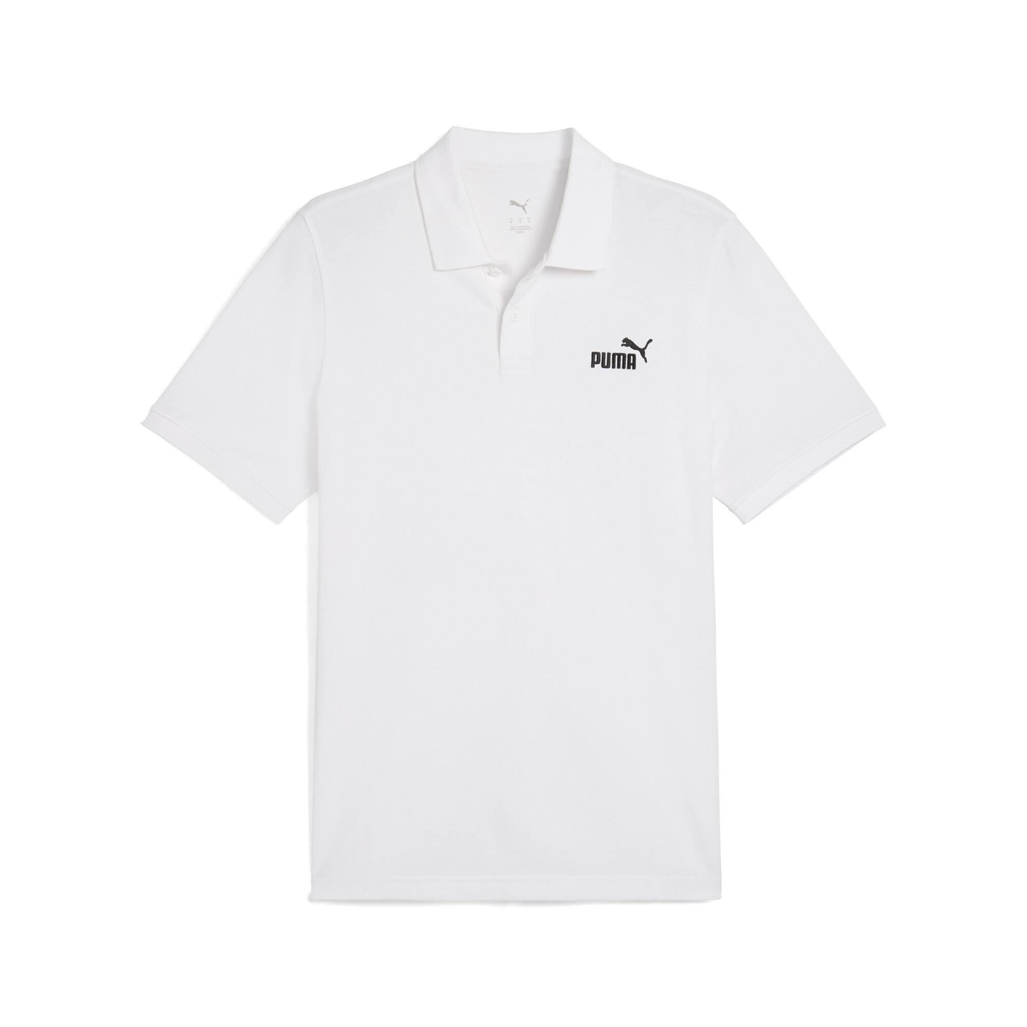 Poloshirt Puma "Essentials No. 1 Logo Pique-Poloshirt Herren", Herren, Gr. Xs, Weiß, Obermaterial: 4% Elasthan, 96% Baumwolle. ÄRmelbund: 4% Elasthan, 96% Baumwolle. Kragen: 4% Elasthan, 96% Baumwolle, Clean, Regular Fit, Shirts