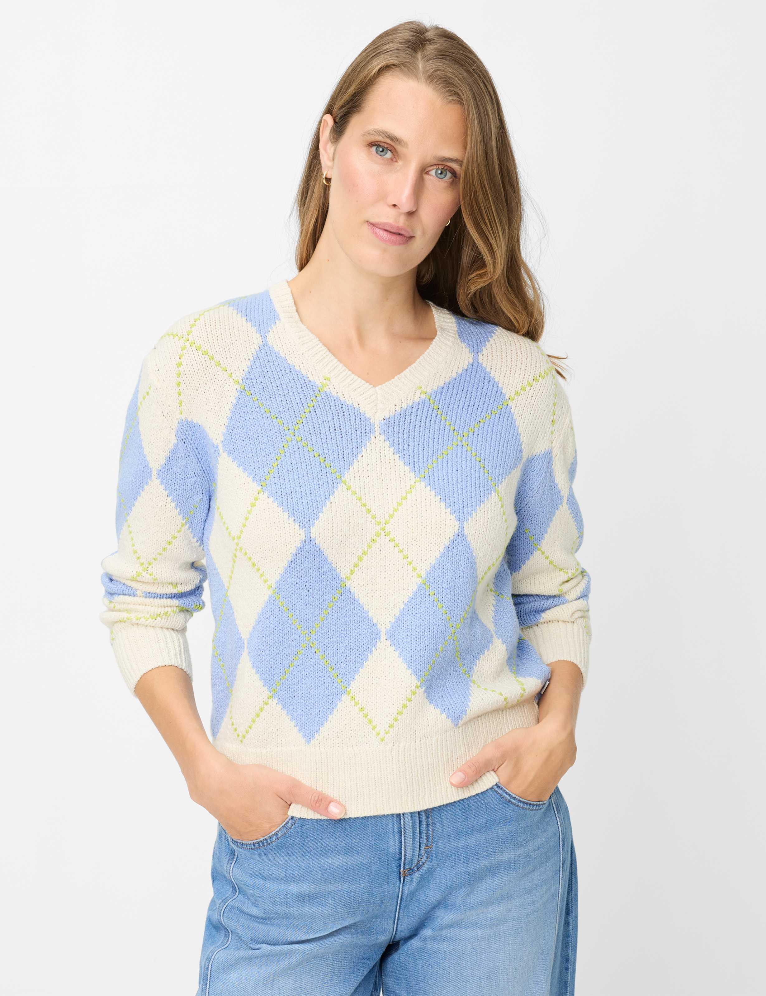 Brax Dames Trui Style LANA lavender blue, multicolor,