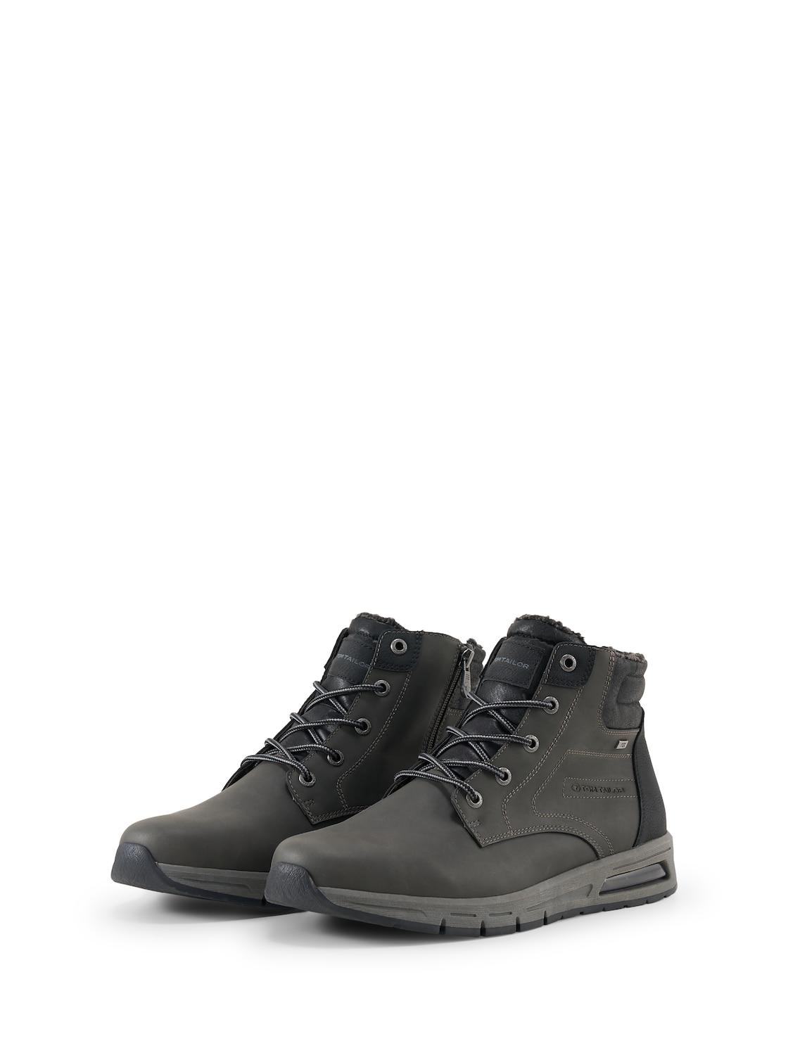 Tom Tailor Herren Wasserdichte Stiefeletten Mit FüTterung, Grau, Uni, Gr. 43