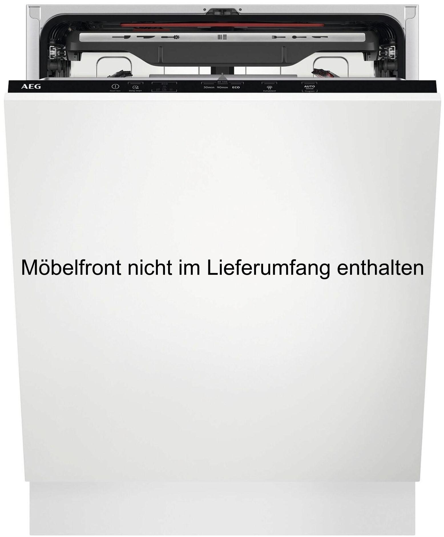Aeg Vollintegrierbarer GeschirrspüLer "FSE7672AP", Energieeffizienz: A (A-G), Silber (Schwarz), B:59,6Cm H:81,8Cm T:56Cm, GeschirrspüLer, Airdry: Kein Nachtrocknen