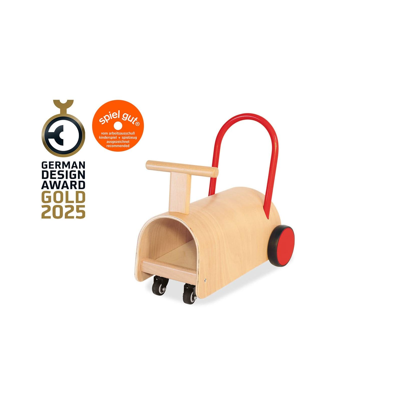 Pinolino Rutschauto 'Enzo', natur/rot