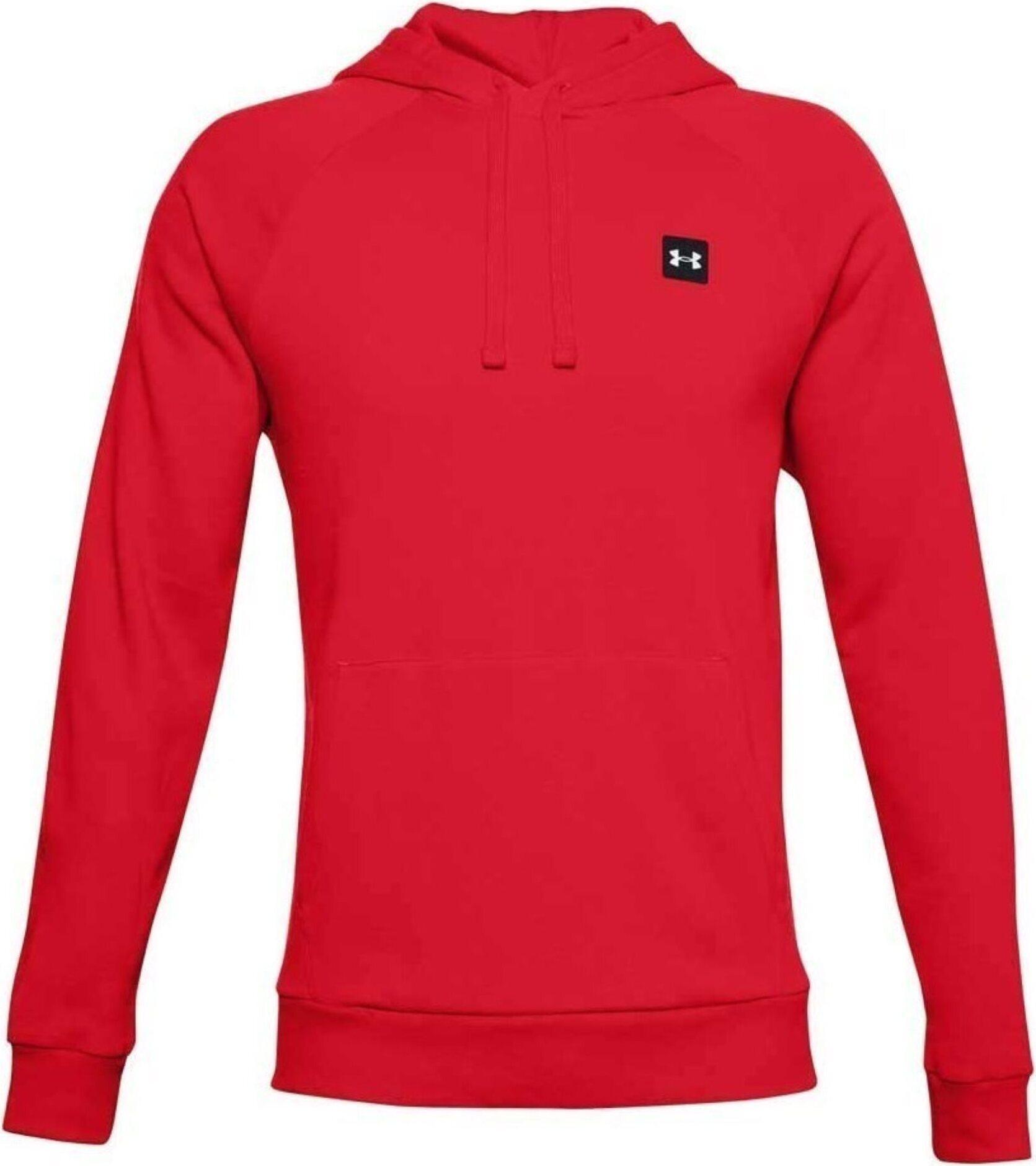Under Armour Ua Rival Felpa Con Cappuccio In Pile - Rosso - S