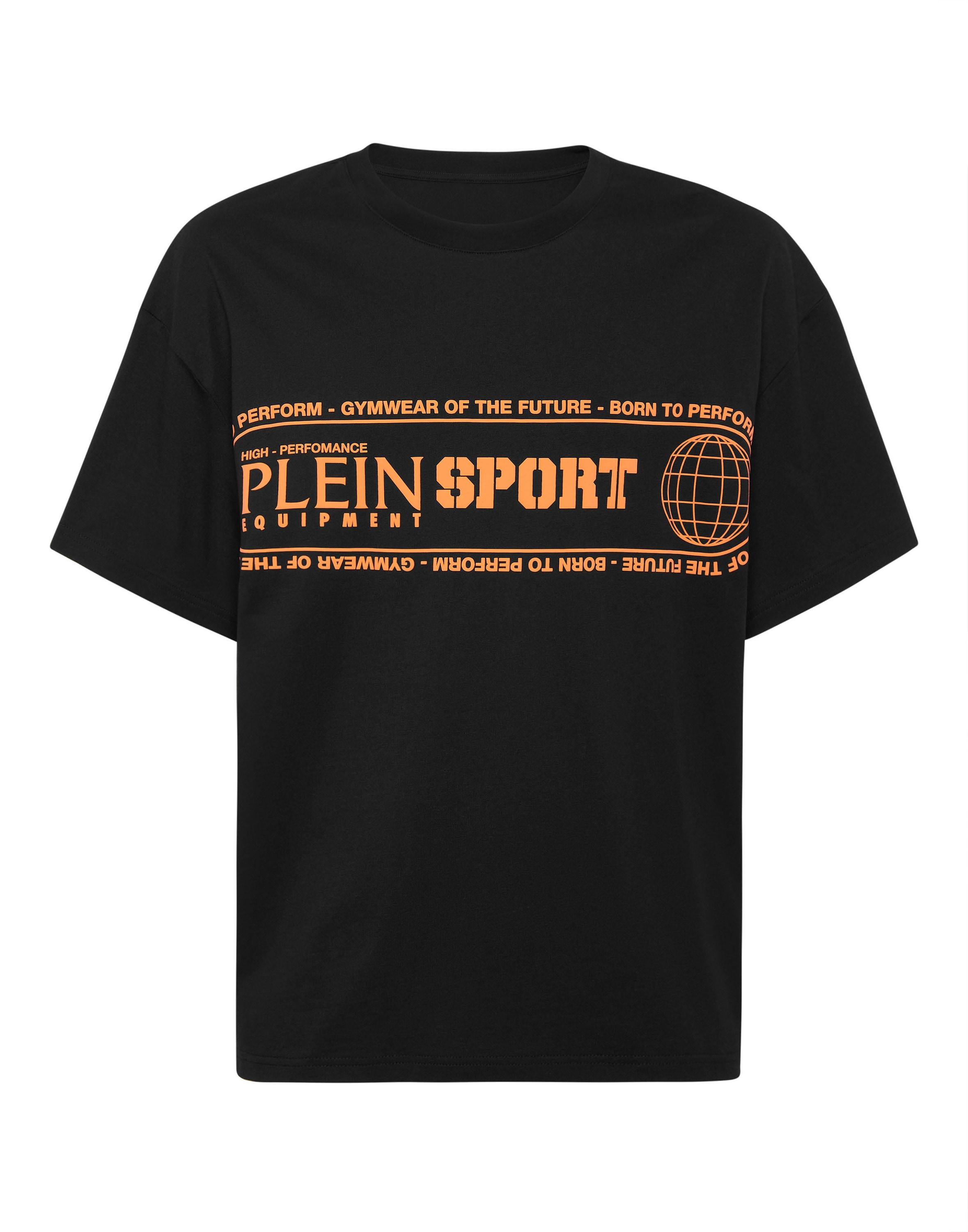 T-Shirt Plein Sport "Logo", Jungen, Gr. Xl, 0220, Schwarz, Orange, Obermaterial: 100% Baumwolle, Shirts T-Shirt
