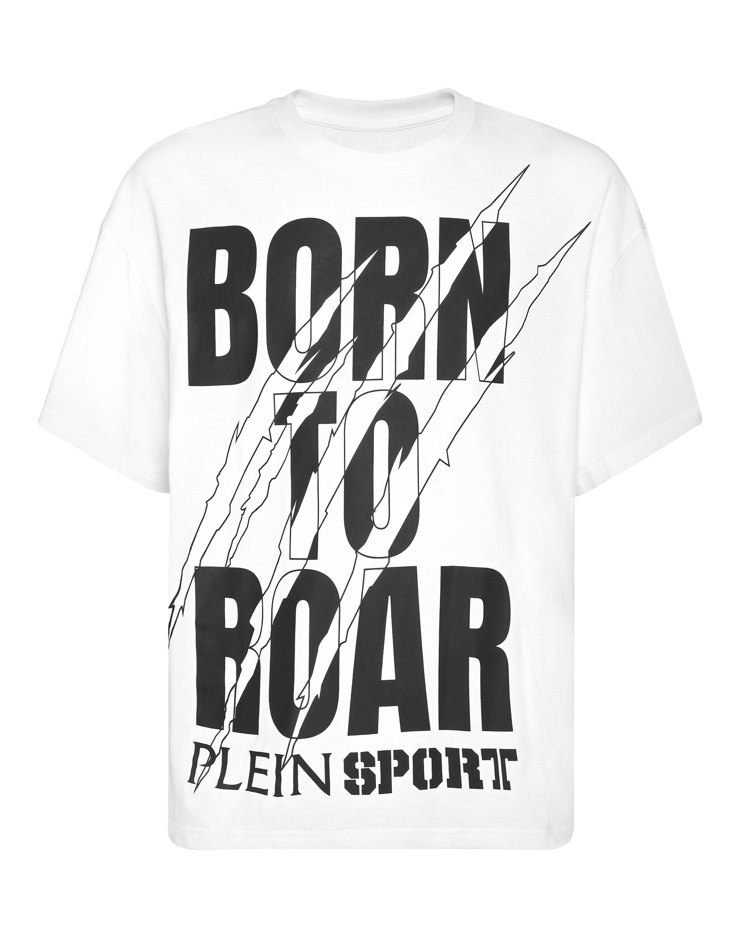 T-Shirt Plein Sport "Scratch", Jungen, Gr. L, 01, Weiß, Obermaterial: 100% Baumwolle, Shirts T-Shirt