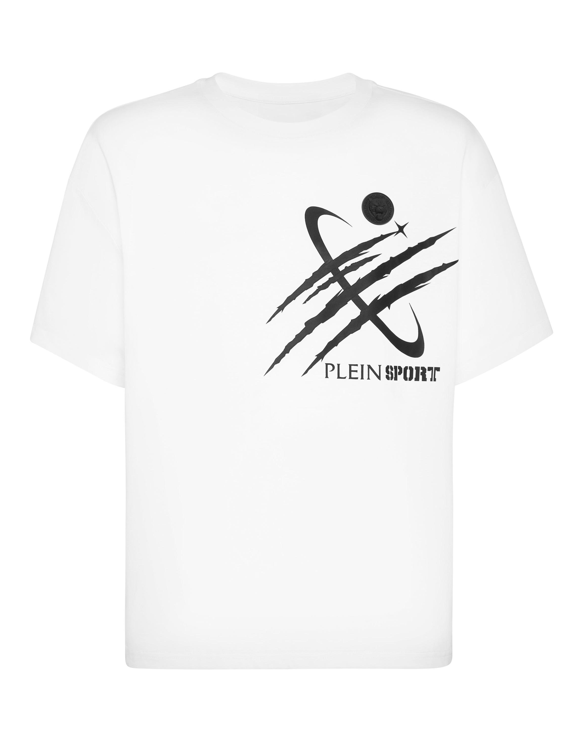 T-Shirt Plein Sport "Scratch", Jungen, Gr. S, 01, Weiß, Obermaterial: 100% Baumwolle, Shirts T-Shirt