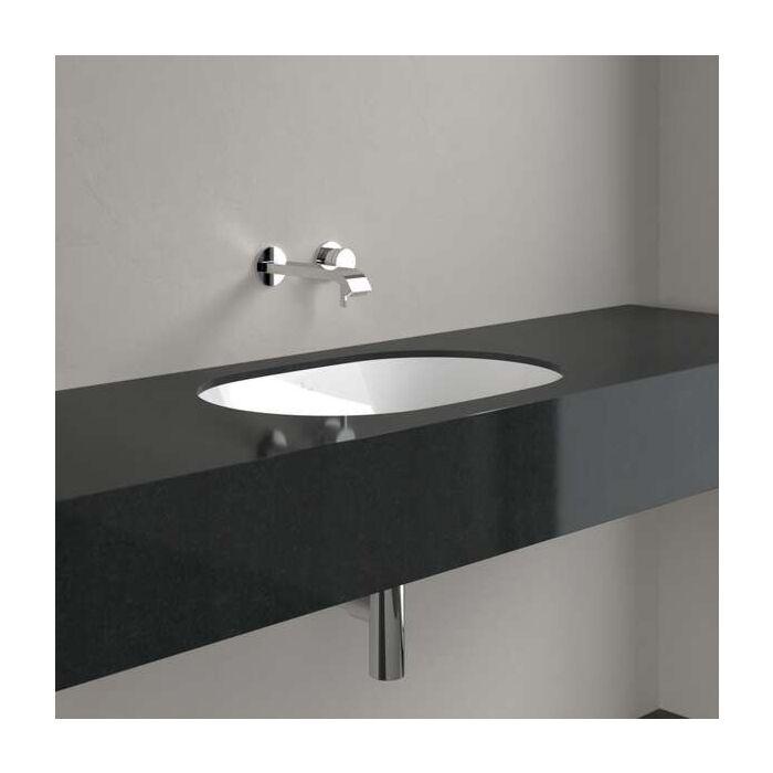 Villeroy Und Boch Architectura Unterbauwaschbecken 5A7661R1 570 X 375 X 175 Mm, Weiß Alpin Ceramicplus, Ohne ÜBerlauf, AußEnseite Nicht Glasiert