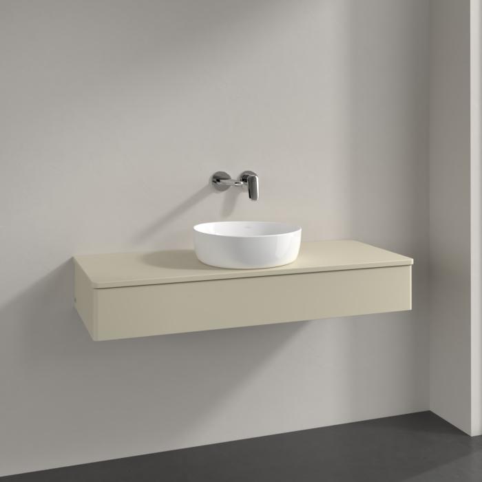 Villeroy Und Boch Antao Waschtisch-Unterschrank K10010HJ 120X19X50Cm, Waschbeckenplattenfarbe Lack, Silk Grey Matt Lacquer