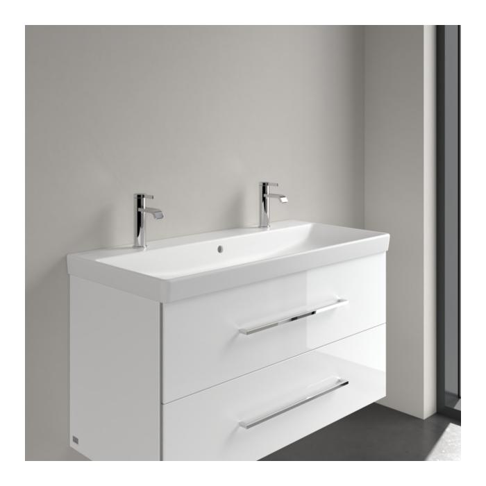 Villeroy Und Boch Avento MöBel-Waschtisch 4156A4RW 1000 X 470 X 165 Mm, Mit ÜBerlauf, Stone White Ceramicplus