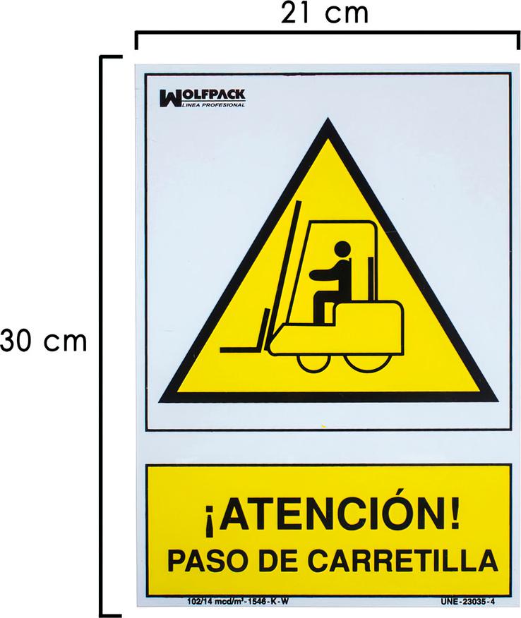 Cartello Di Attenzione Per Carrelli Elevatori 30X21 Cm.