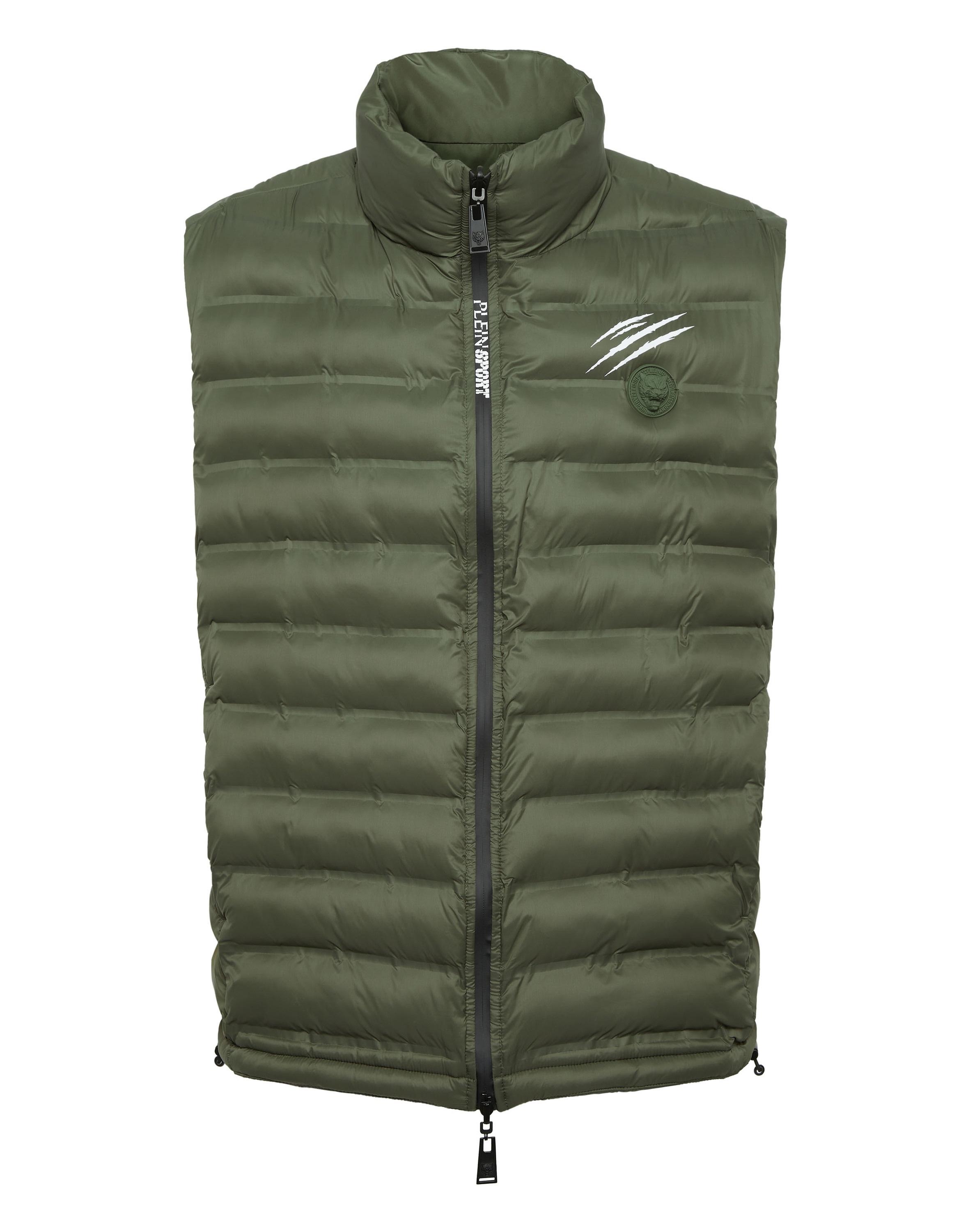 Kurzweste Plein Sport "Kurze Weste", Herren, Gr. Xl, 65, Military, Obermaterial: 100% Polyamid. Futter: 100% Polyester. FüLlung: 100% Polyester, Westen