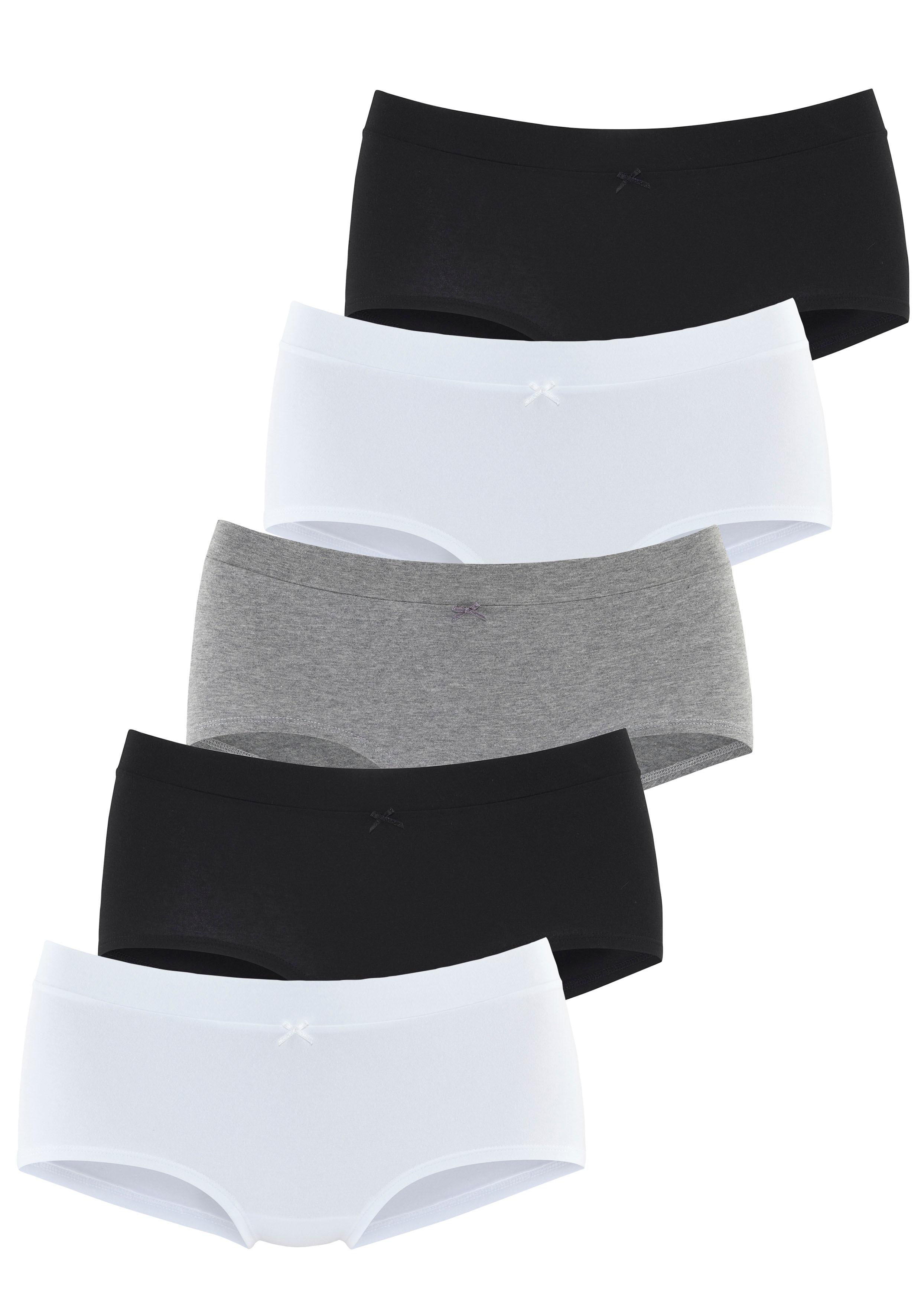 Panty Vivance, Damen, Gr. 48/50, Schwarz-Weiß (Off, Weiß, Anthrazit Meliert, Schwarz), Single Jersey, Obermaterial: 95% Baumwolle, 5% Elasthan, Meliert, Unifarben, KöRpernah, Unterhosen Panty, Mit Breitem BüNdchen Ohne ZusäTzliches Gummi