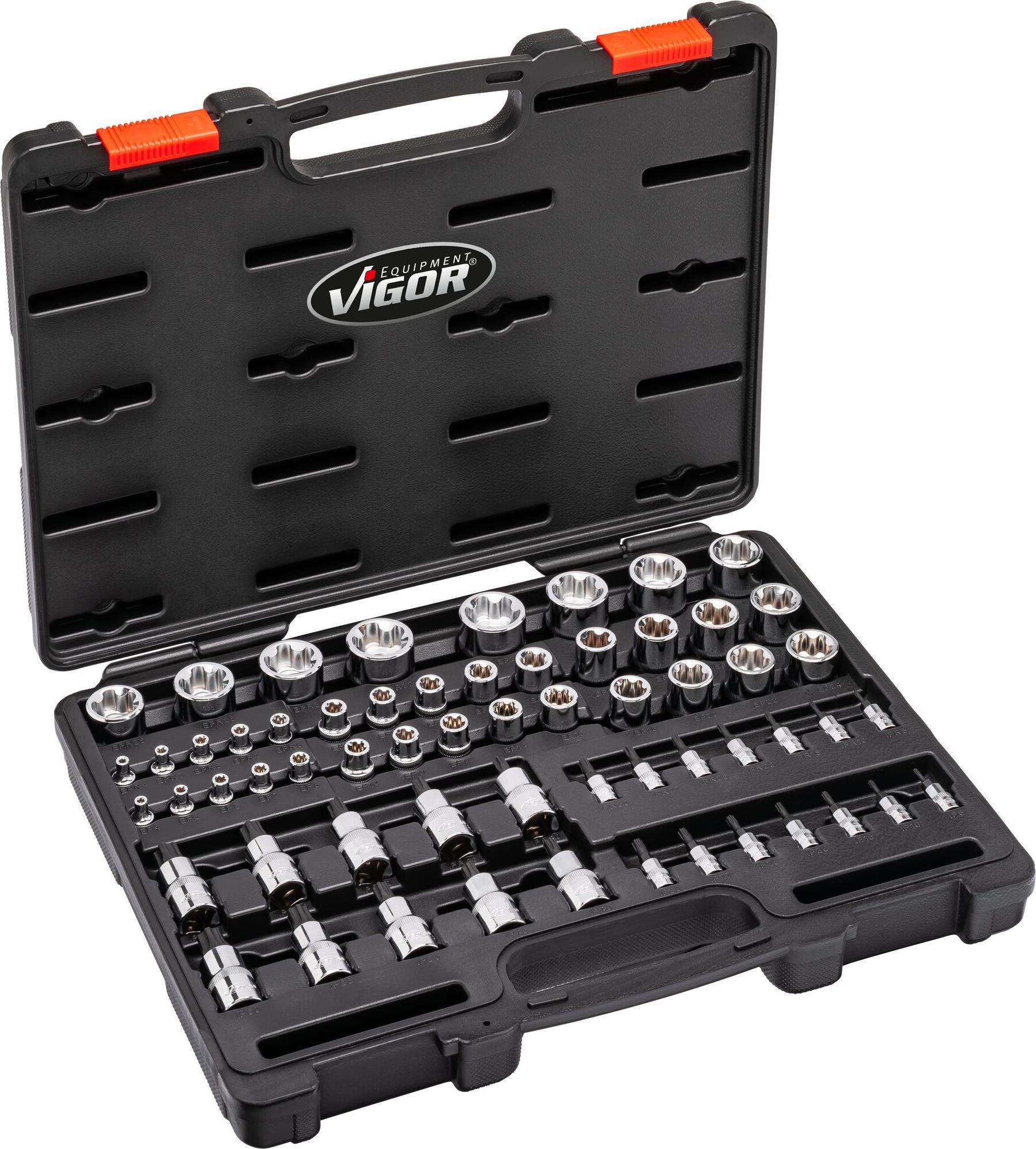Set Di Chiavi A Bussola Vigor "V7920N ""1/4"" + Vigor"