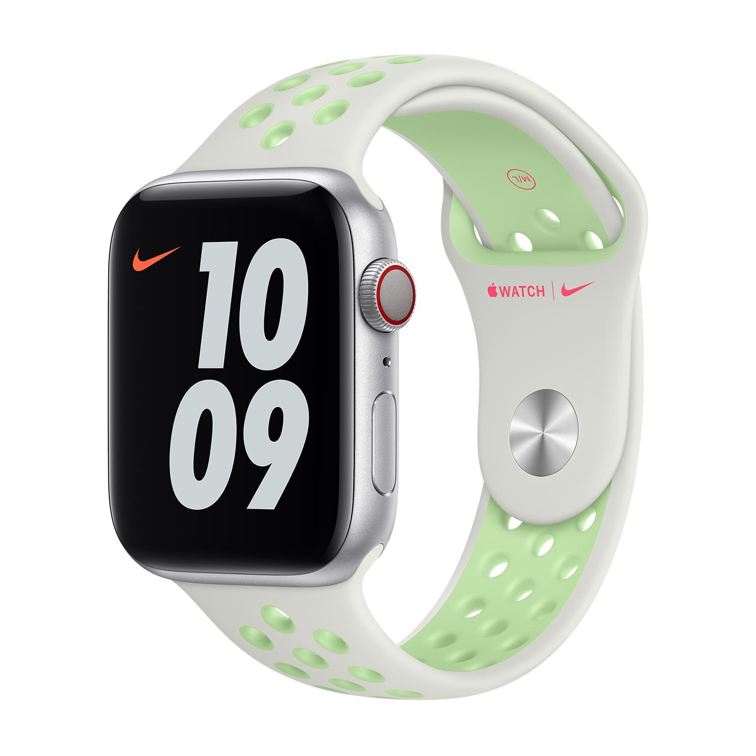 Apple MG3W3ZM.A Accessorio Indossabile Intelligente Band Verde, Bianco Fluoroelastomero