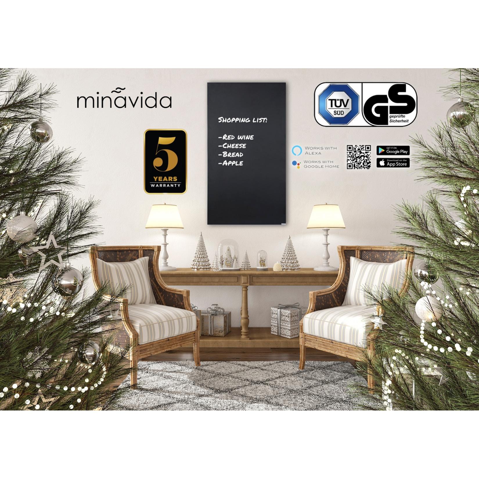 SUNdirect Infrarot-Tafelheizung IC900Plus Schwarz inkl. Thermostat & WiFi