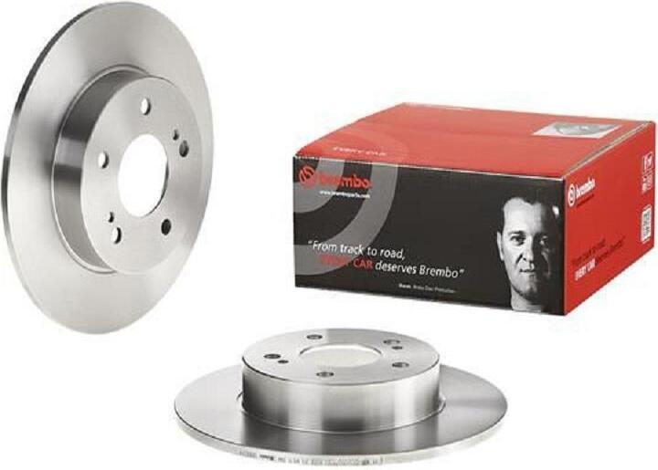 2X Brembo 08.8065.14 Disco Freno Asse Posteriore