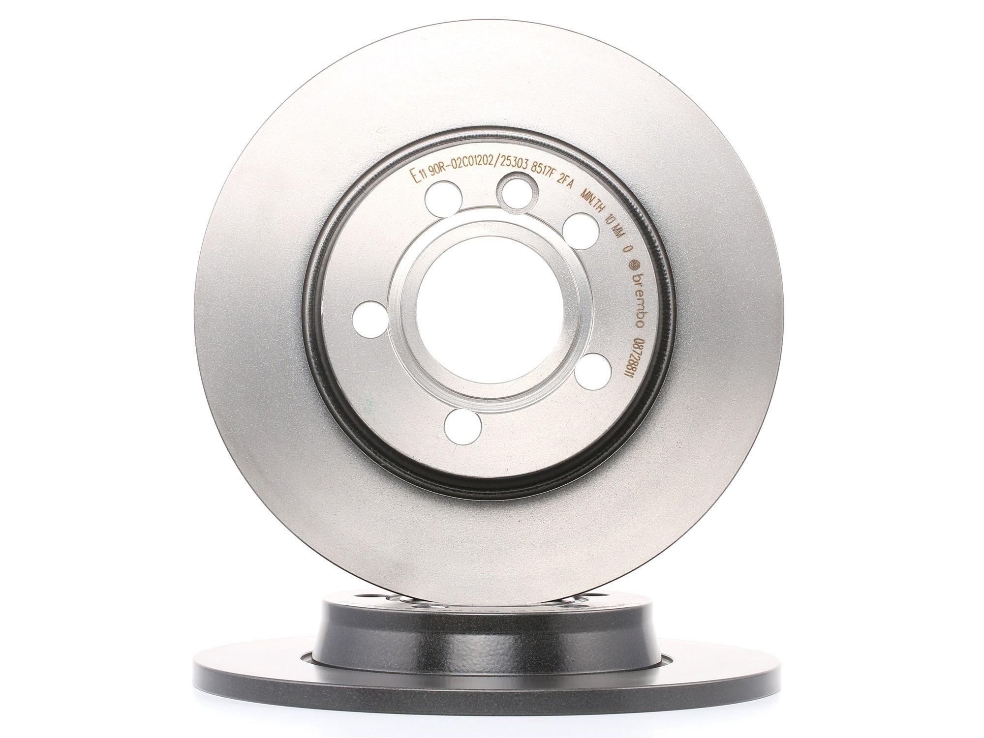 2X Brembo 08.7288.11 Disco Freno