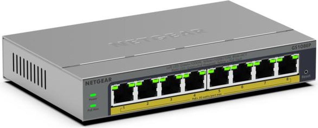 Netgear Switch Gs108Ep-100Eus Gs108Ep100Eus (Gs108Ep-100Eus) - 165854