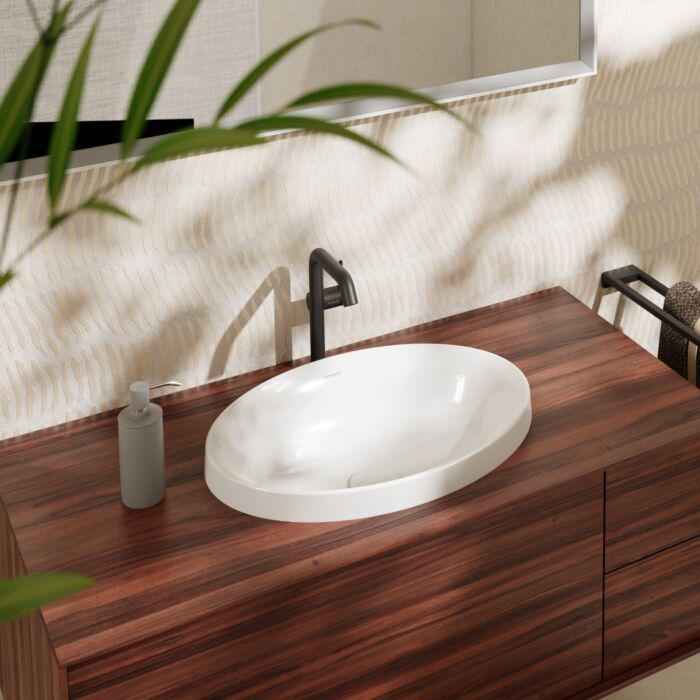 Hansgrohe Xuniva Einbauwaschtisch 61058450 550X400Mm, Ohne Hahnloch, Mit ÜBerlauf, Smartclean, Weiß