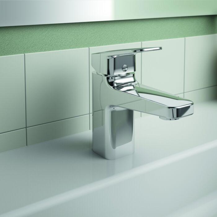 Ideal Standard Ceraplan Waschtischarmatur BD211AA Ausladung 103Mm, Verchromt, Bluestart Ohne Ablaufgarnitur