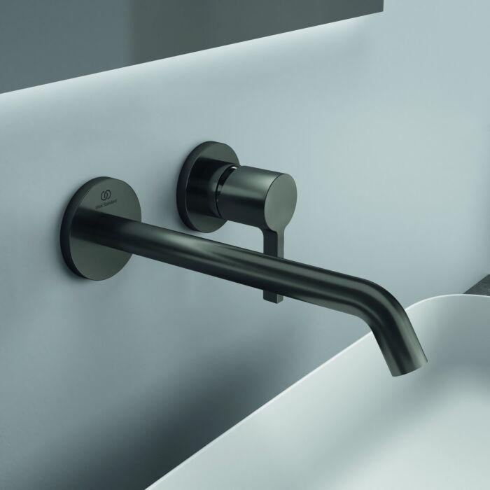 Ideal Standard Joy Fertigmontageset A7379A5 FüR Wand-Waschtischarmatur, Auslauf 220 Mm, Magnetic Grey