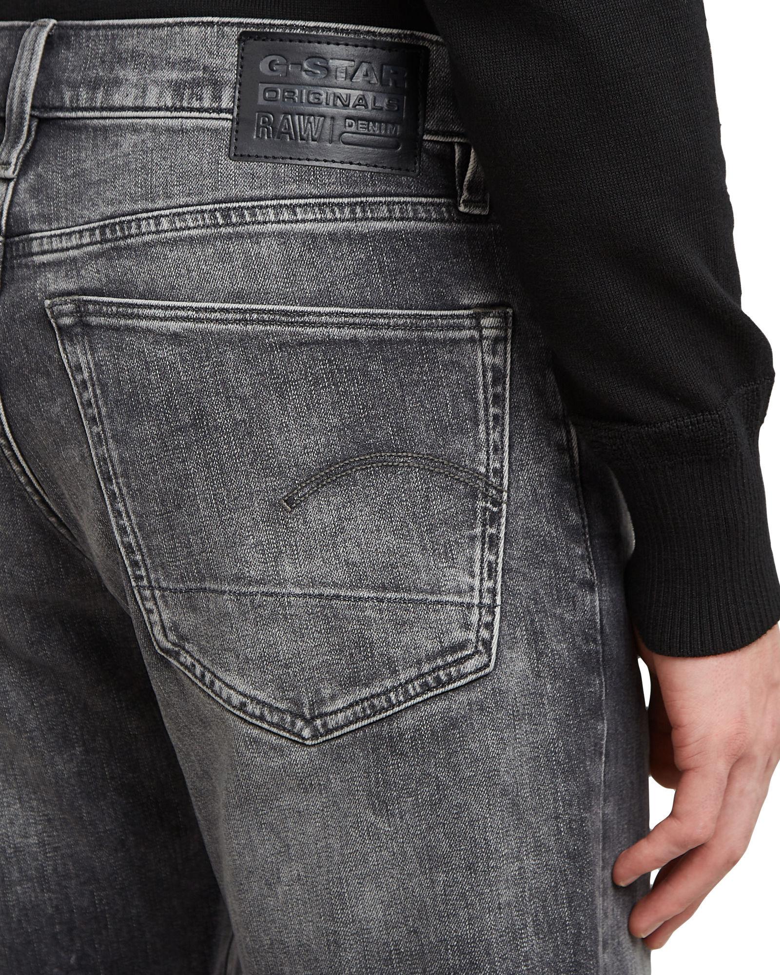 Regular-Fit-Jeans G-STAR "3301 Regular Tapered Jeans", Herren, Gr. 38, LäNge 36, Faded Bullit, Obermaterial: 98% Baumwolle, 2% Elasthan, Jeans