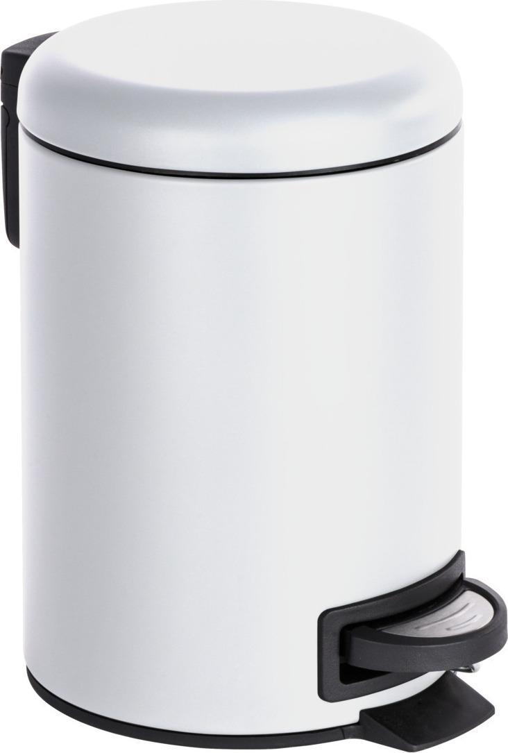 Cestino Cosmetico A Pedale Wenko Mod. Leman White 3L, Con Inserto Estraibile