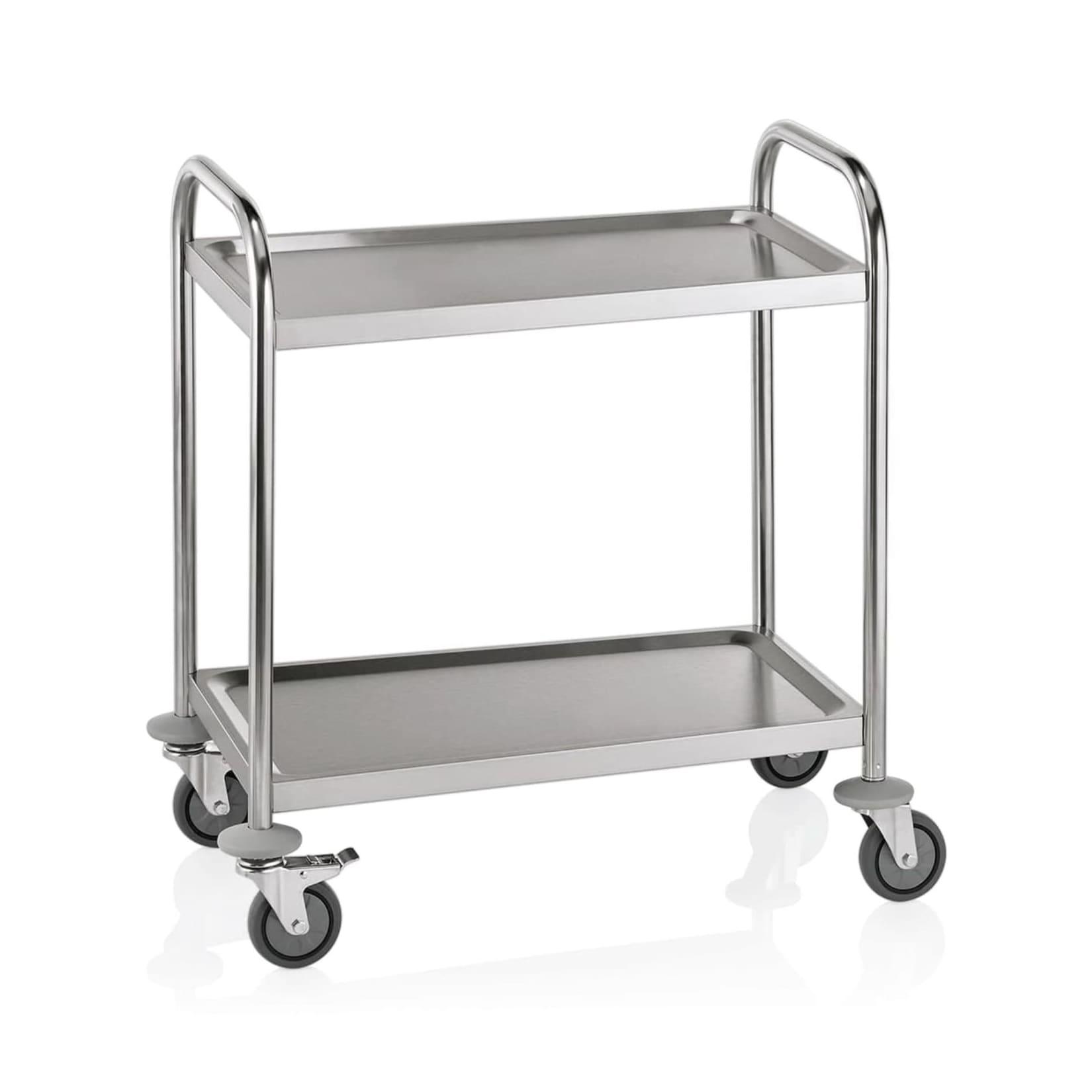 ich-zapfe Servierwagen mit 2 Borden, 70,5 x 41 x 84 cm