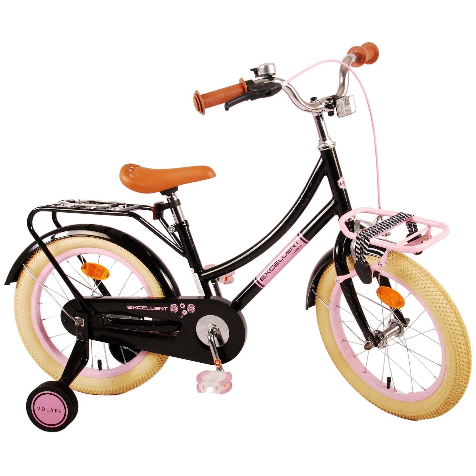VOLARE Kinderfahrrad Excellent 16 Zoll, schwarz