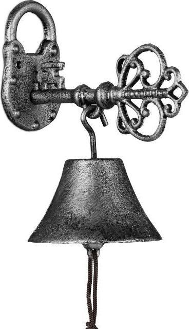 Campanello Per Porta In Ghisa "Key"" Argento"