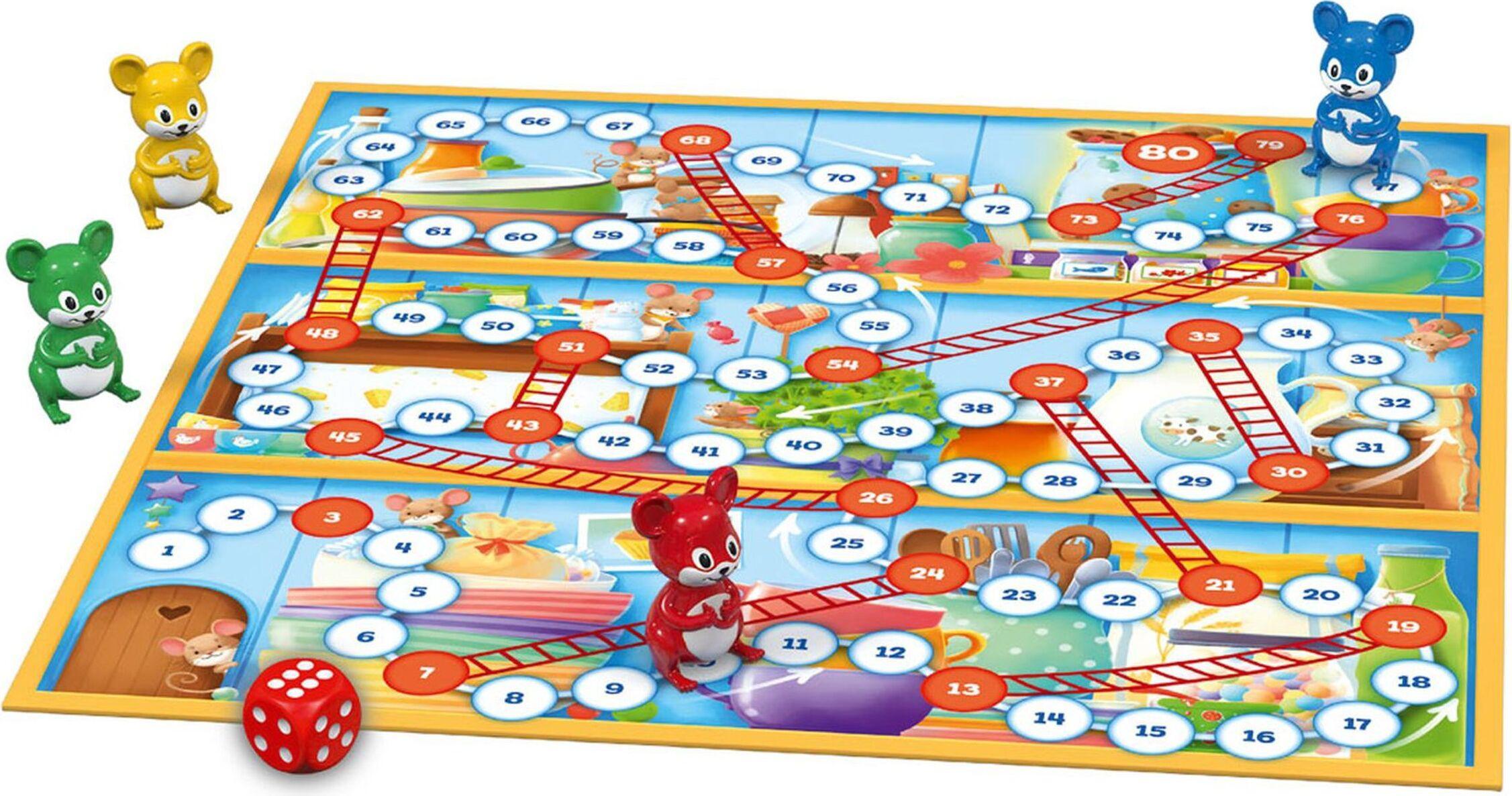 Schmidt Spiele Das GroßE Leiterspiel, Brettspiel, Kinderspiel, Gesellschaftsspiel, Spiel, 2 Bis 4 Spieler, 40553