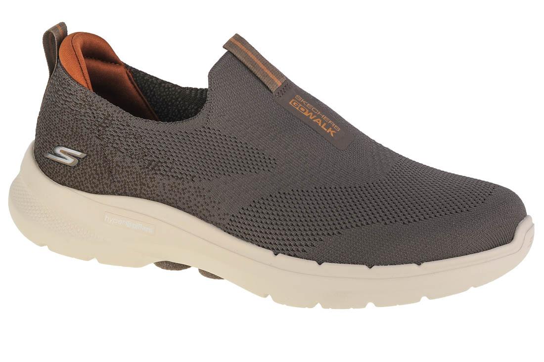 Skechers Go Walk 6 216202-TPE, Sneaker, Uomo, Marrone
