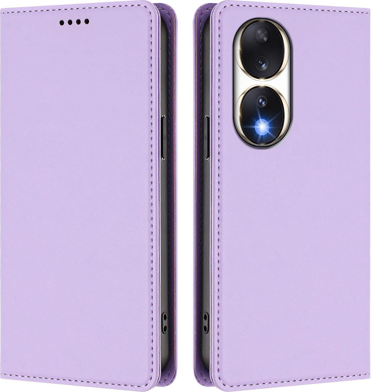 Custodia In Pelle Per Honor 90, Custodia Magnetica In Finto Cuoio Con Supporto Viola Chiaro