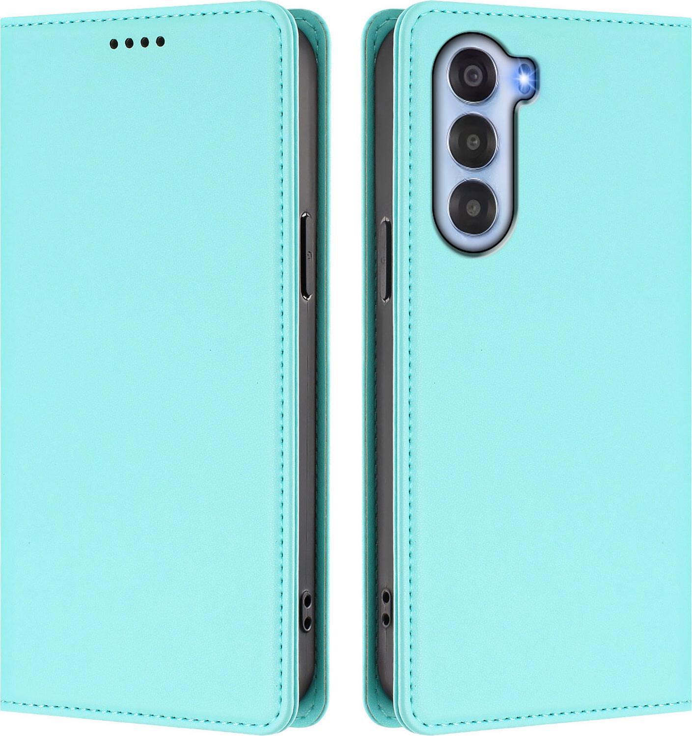 Custodia Per Telefono Cellulare Per Zte Nubia S, Custodia Magnetica Antiurto Con Supporto In Finto Cuoio Flip Cover Turchese