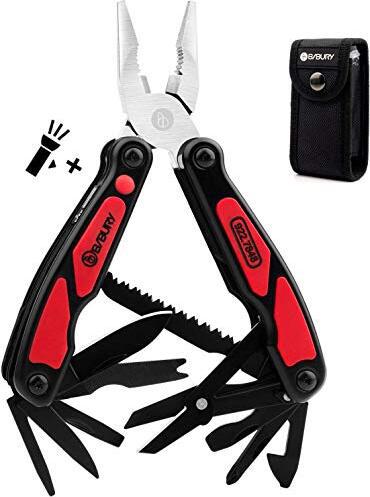 Bibury Multitools, 14 In 1 Multi-Tool Apriscatole, Forbici, Leggero Edc Multi-Tool Tascabile Nylon Bag Attività All'aperto, Fai Da Te, Campeggio