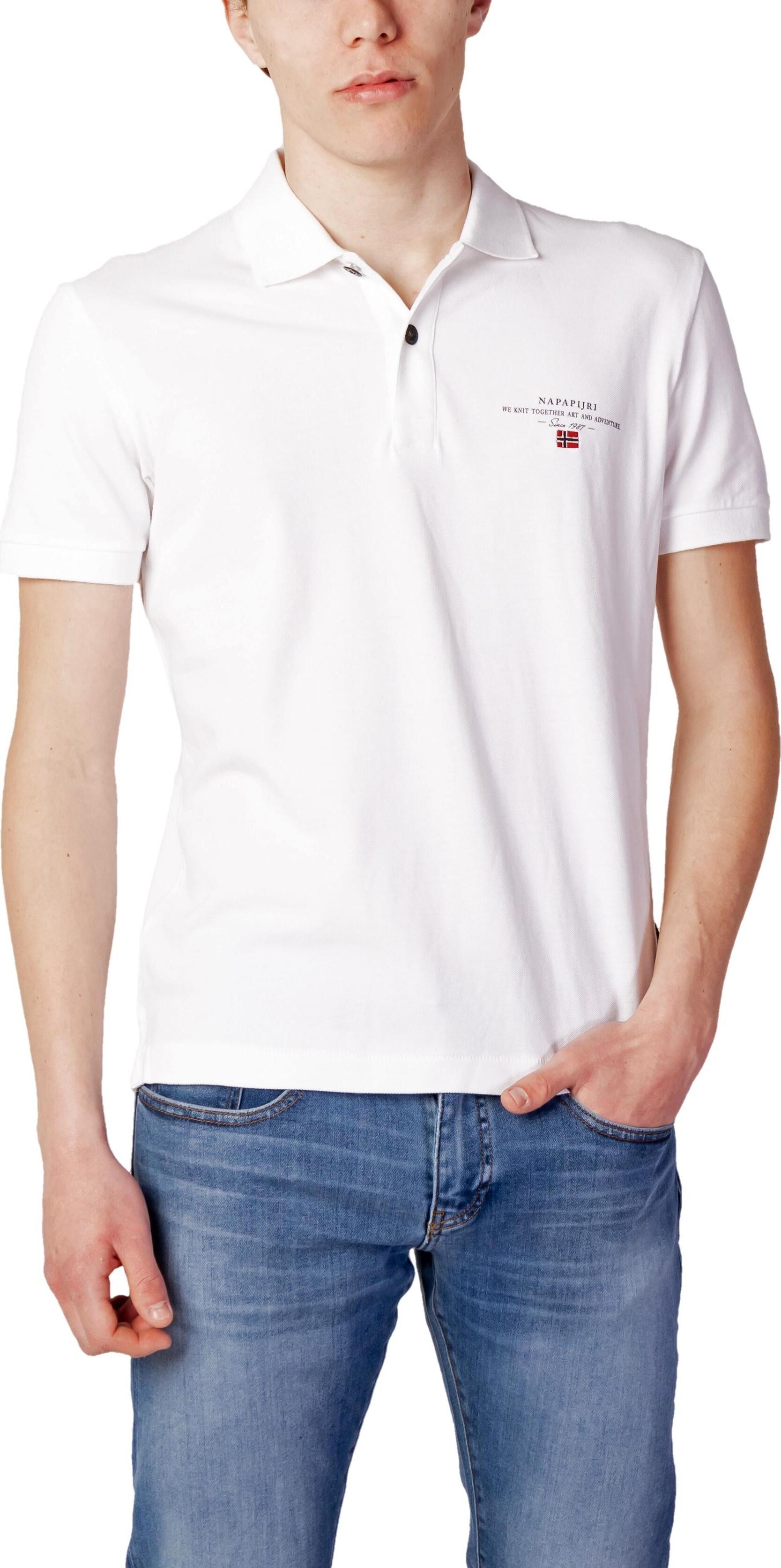 Napapijri Polo Uomo Cotone Bianco GR77894 - Taglia: 3XL