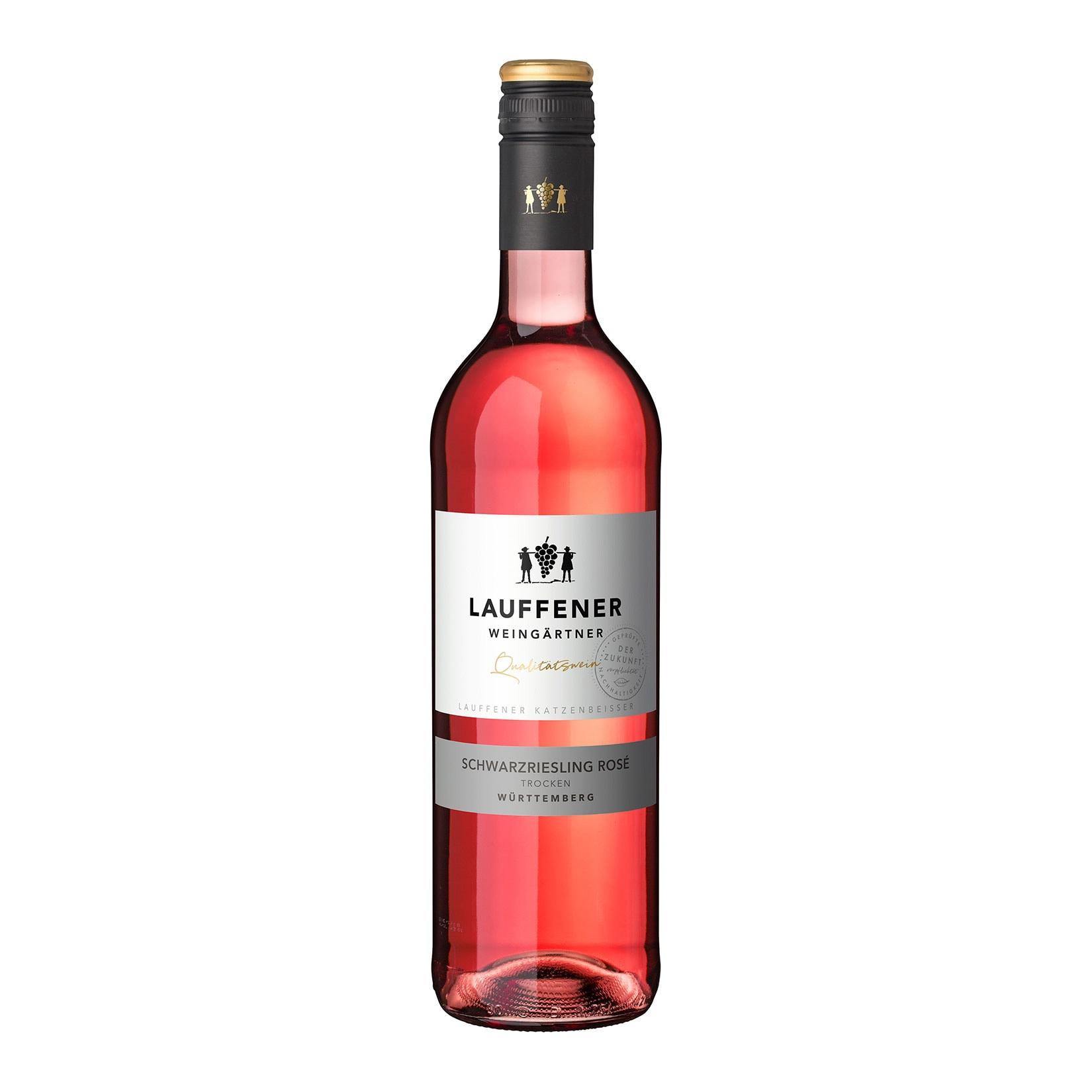 Lauffener Weingärtner Lauffener Katzenbeißer Schwarzriesling Rosé QbA 12,5 % vol 0,75 Liter - Inhalt: 6 Flaschen