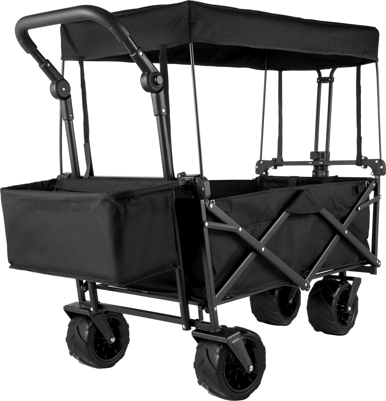 Carrello A Mano Vevor Carrello A Mano Pieghevole Carrello Da Spiaggia Carrello Per Attrezzature Carrello Per Escursioni Con Tettuccio