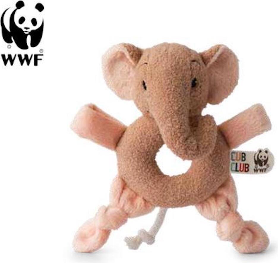Cub Club - Anello Di Presa Ebu L'elefante (Beige, 15 Cm) Per Bambini Elefante Giocattolo