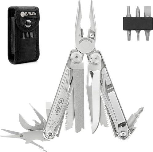 Bibury Apribottiglie Ornamentale Multifunzionale, Multi-Tools Pieghevole - Uomini, Strumenti Portatili Lame Bloccabili, Multi-Tool - Strumento Ideale Per L'esterno