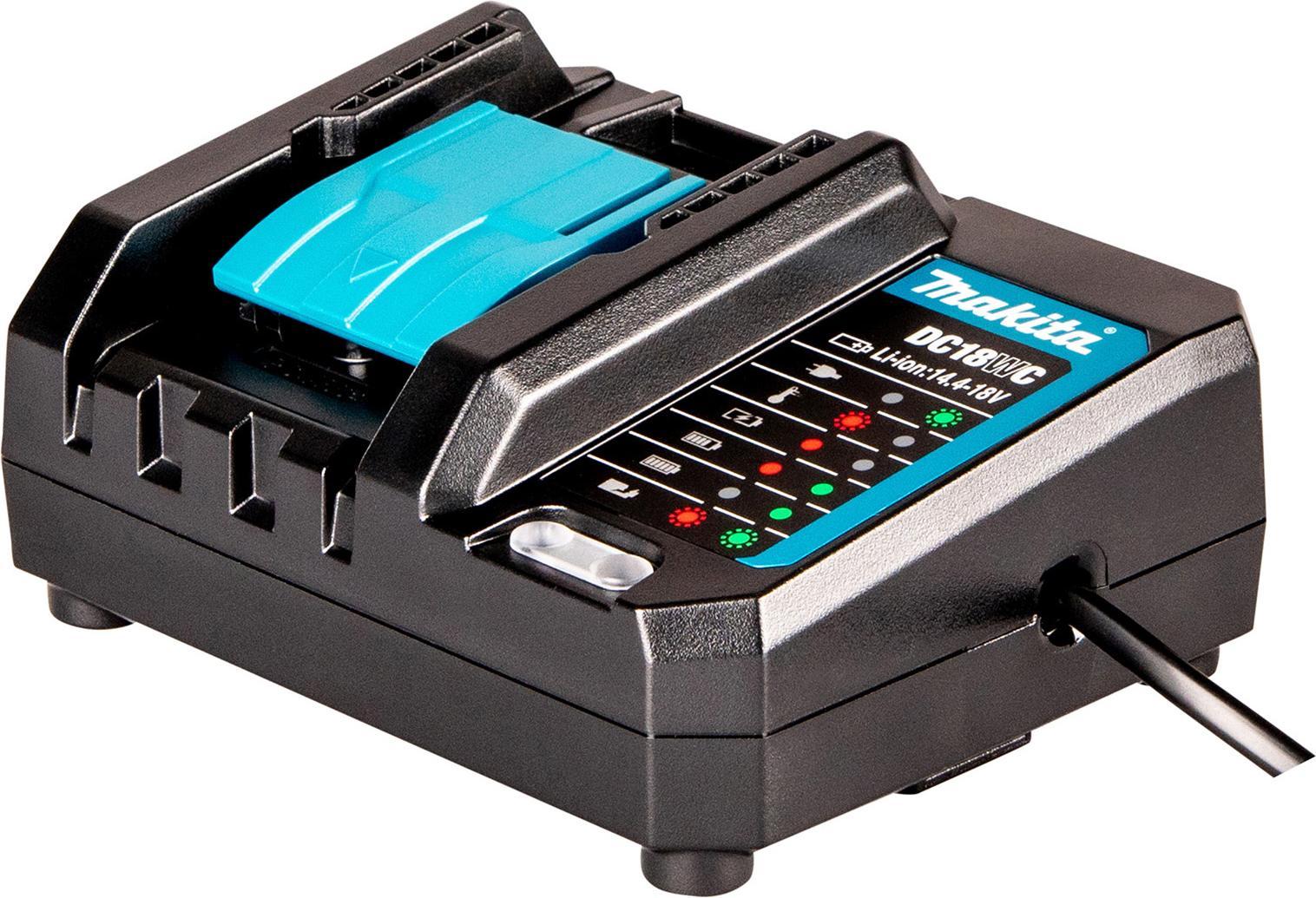 Caricabatterie Compatto Makita DC18WC, Li-Ion, 14,4 V - 18 V Lxt Li-Ion - 14,4 V - 18 V - DC18WC