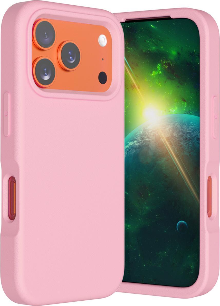 Cover Protettiva Morbida In Eva Per Iphone 17 Pro Max, Custodia Antiurto, Cover Leggera Anti-Shock Rosa