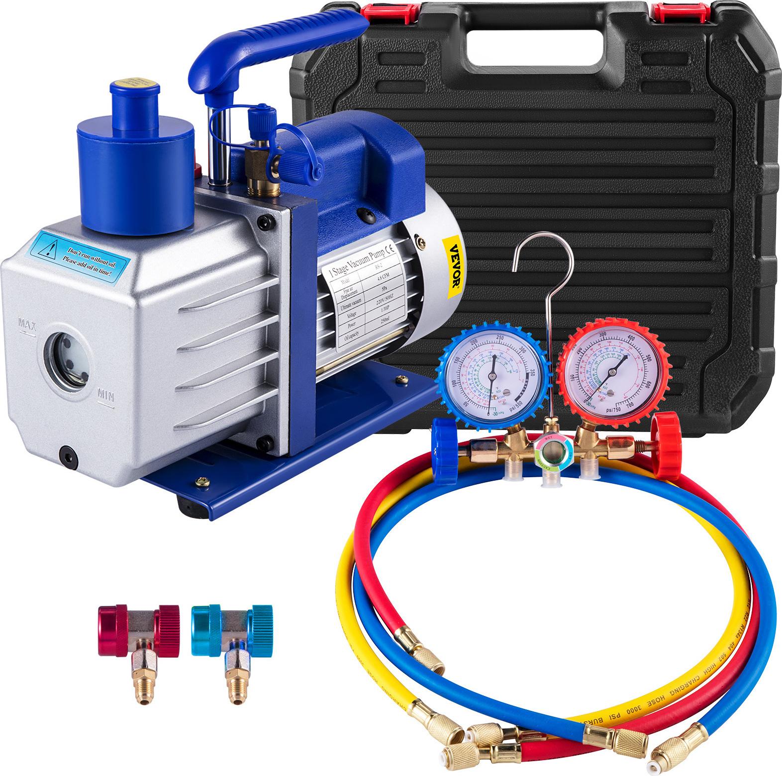 Vevor 4.8CFM Pompa Del Vuoto Pompa Del Compressore Aria Condizionata 250ML