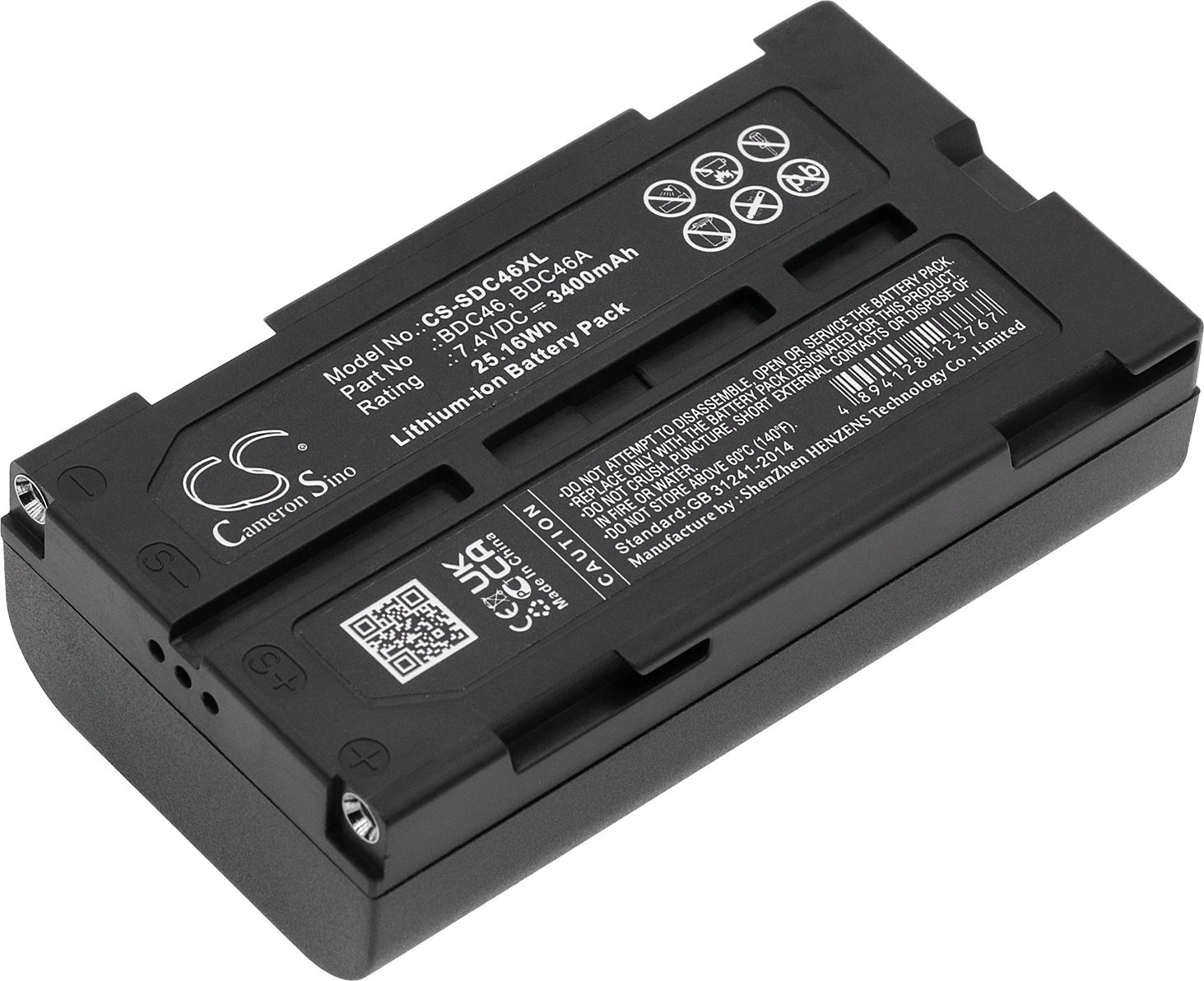 Techtek Batteria Compatibile Con [Sokkia] A SET300, DL30, GIR1600 Dgps Receiver, GIR1600 Gps Receiver, GM52-S, GRS-1, GRS-1 Mobile Gis Mapping System